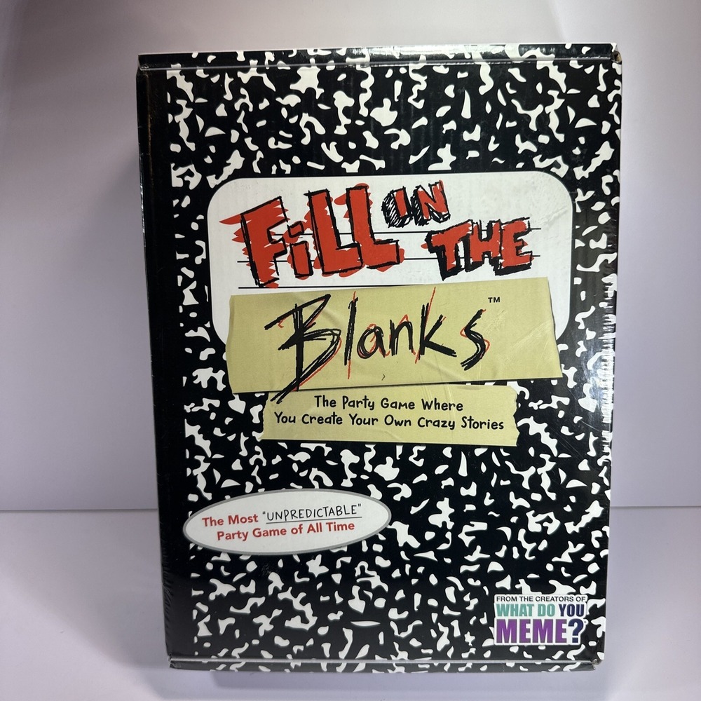 Fill in The Blanks Game - The Party Game Where You Create Crazy Stories (SEALED)